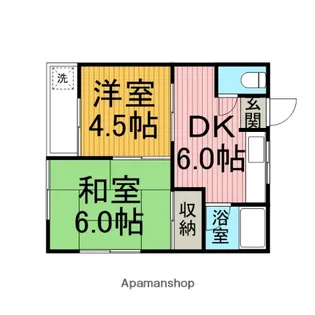 ローズハイツA【2階】の間取り