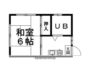 たちばなコーポ【2階】の間取り