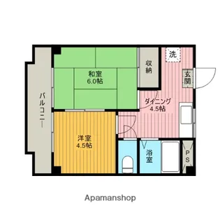 グリーンハイム吉澤Ⅱ【1階】の間取り