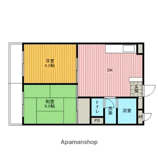 パレス高美台【202号室】の間取り