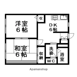 ルミエール【B-101号室】の間取り