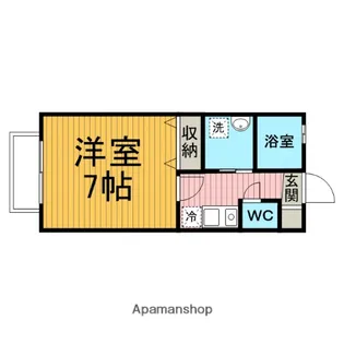 クラージュリヴ【202h号室】の間取り