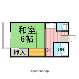 コスモハイツスズキ【203h号室】の間取り