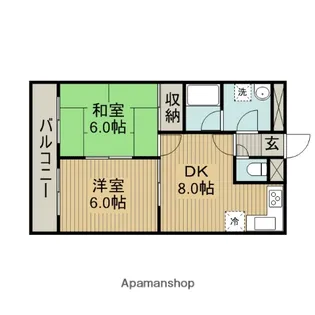 クレール大澤【■102号室】の間取り