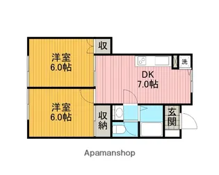フェリース中央林間【1階】の間取り
