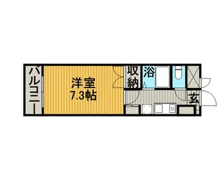 1Kの間取り画像