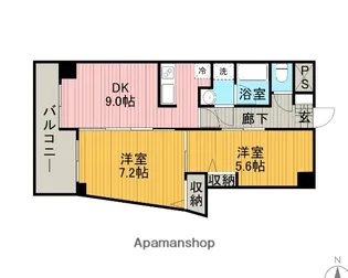 プロ・デ・フォンテ【4階】の間取り