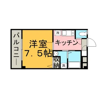 シャルマン 参番館【1階】の間取り