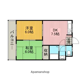 ハイツ河本【2階】の間取り