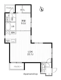 東京都目黒区青葉台3丁目【マンション】の間取り