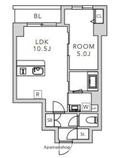 クレアーレ上目黒諏訪山【1階】の間取り