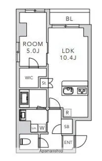 クレアーレ上目黒諏訪山【1階】の間取り