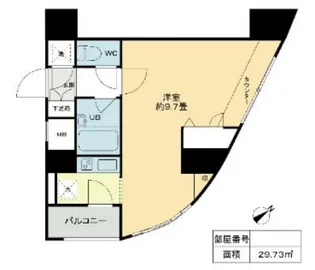 クロスレジデンス蒲田【0818号室】の間取り