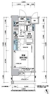 レジディア蒲田Ⅴ【9階】の間取り