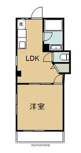 マンション牧野【1階】の間取り