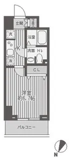 レジディア蒲田【15階】の間取り