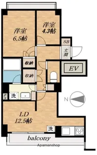 パストラルハイム西蒲田【7階】の間取り