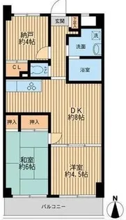 アビタシオンクレール【1階】の間取り