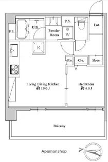 スペーシア池上【7階】の間取り