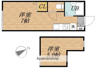 グレースハイム山王【2階】の間取り