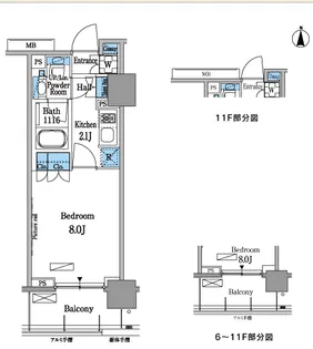 パークアクシス蒲田ステーションゲート【3階】の間取り