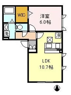 アメジスト西蒲田【1階】の間取り