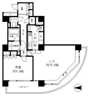 リバーポイントタワー【10階】の間取り