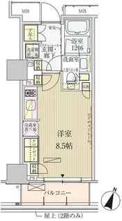 パークアクシス赤坂見附【2階】の間取り