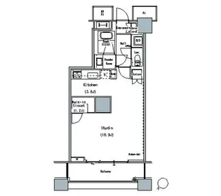 THE TOKYO TOWERS MIDTOWER【12階】の間取り