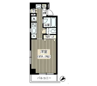 ブレコンプラザ銀座【9階】の間取り