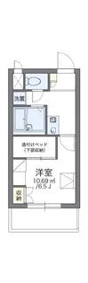 レオパレスヴィルヌーブ川崎A【2階】の間取り