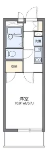 レオパレスリバティハイム【4階】の間取り