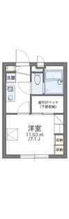 レオパレスサニーテラス北千束【3階】の間取り