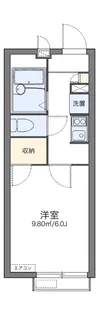 レオパレスルミエール四谷上町【2階】の間取り