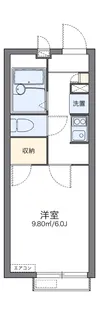 レオパレスルミエール四谷上町【2階】の間取り