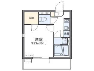 レオネクストファーストワイズ【2階】の間取り