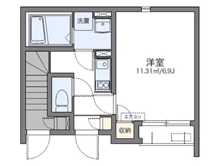 レオネクストマ ピエス蒲田【1階】の間取り