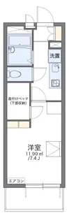 レオパレス21リバーアイランド【3階】の間取り