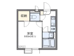 1Kの間取り画像