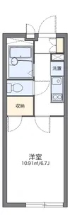 レオパレスクリムゾン矢口【1階】の間取り