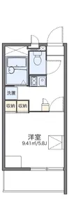 レオパレス多摩川【3階】の間取り