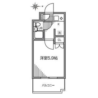 ジョイフル多摩川【4階】の間取り