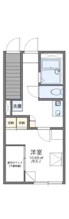 レオパレスさくら【1階】の間取り