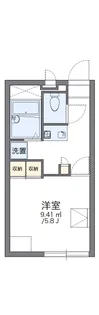 レオパレスワーフ【3階】の間取り