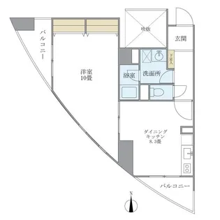 サンハイツ浅草【6階】の間取り