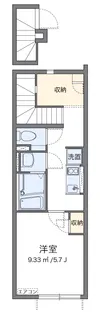 クレイノNHⅡ【2階】の間取り