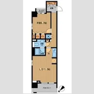 プライムアーバン日本橋横山町【10階】の間取り