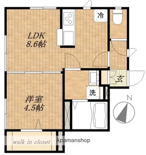 東京都大田区中央2丁目【アパート】の間取り