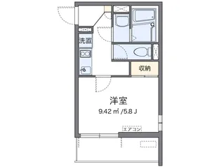 クレイノかがやき【4階】の間取り