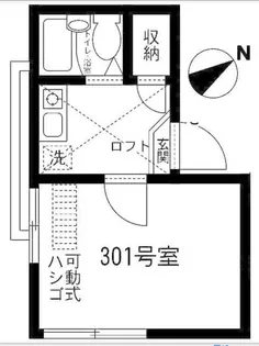東京都大田区仲六郷4丁目【アパート】の間取り